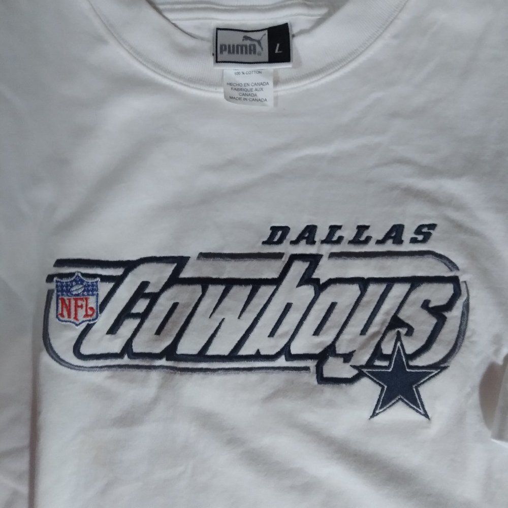 DS Vintage Puma Dallas Cowboys NFL Logo T-Shirt